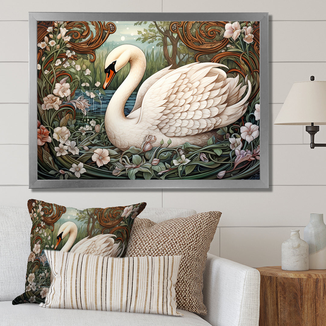 Swans Majesty Horizon - Swans Home Decor Art