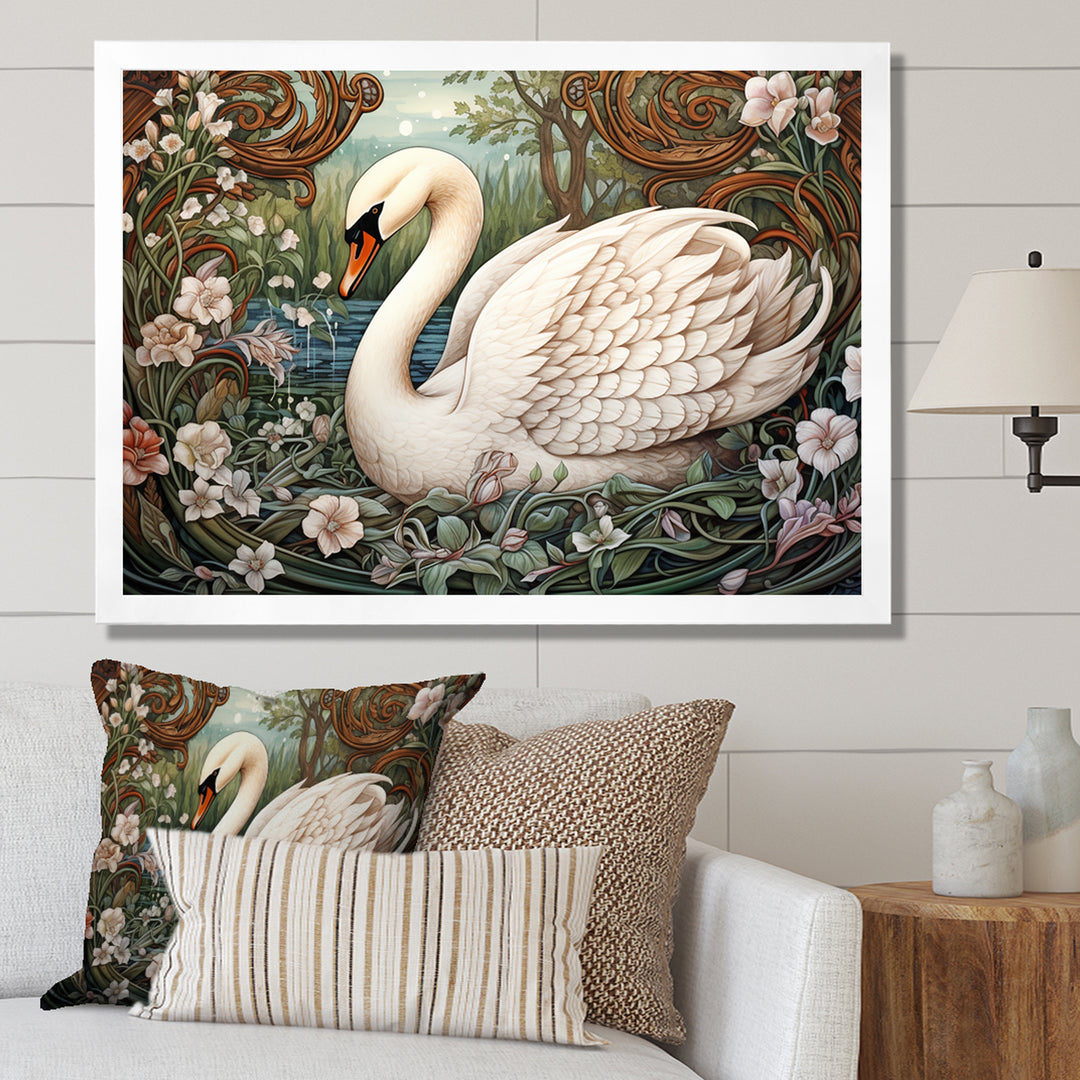 Swans Majesty Horizon - Swans Home Decor Art