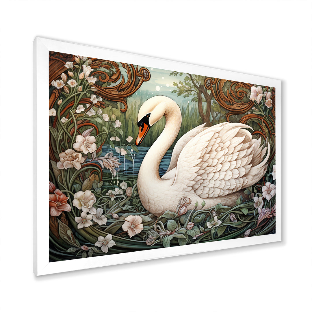 Swans Majesty Horizon - Swans Home Decor Art