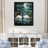 Swans Eternal Love - Swans Living Room Wall Art