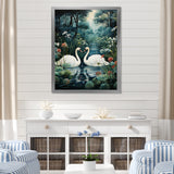 Swans Eternal Love - Swans Living Room Wall Art