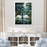 Swans Eternal Love - Swans Living Room Wall Art