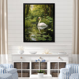 Swans Refuge By The Lake - Swans Wall Decor