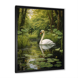Swans Refuge By The Lake - Swans Wall Decor