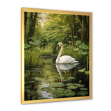 Swans Refuge By The Lake - Swans Wall Decor