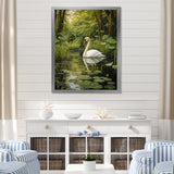Swans Refuge By The Lake - Swans Wall Decor