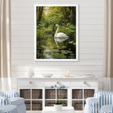 Swans Refuge By The Lake - Swans Wall Decor