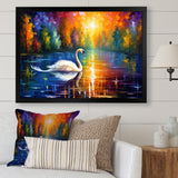 The Swans Reverie By The Lake - Swans Wall Art Prints