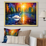 The Swans Reverie By The Lake - Swans Wall Art Prints