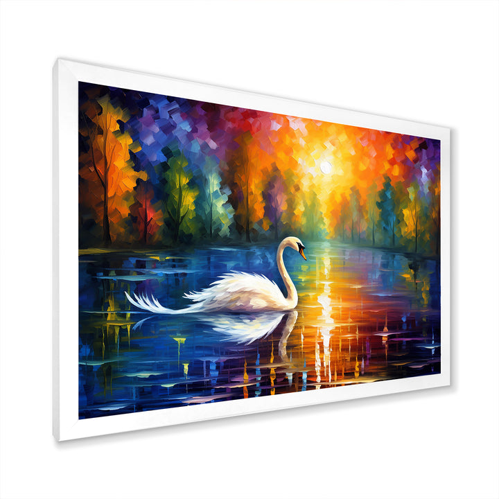 The Swans Reverie By The Lake - Swans Wall Art Prints