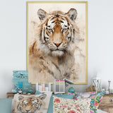 Minimalism Beige Tiger - Beige Tiger Wall Art