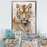 Minimalism Beige Tiger - Beige Tiger Wall Art