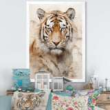 Minimalism Beige Tiger - Beige Tiger Wall Art