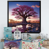 Baobab Trees Enchanted Hues I - Floral Canvas Wall Art