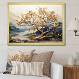 Gilded Beauty Maple Tree I - Floral Canvas Wall Art