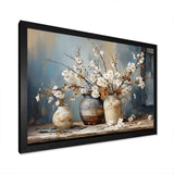 Pottery And Flowers Still Life I - Landscapes Canvas Wall Art