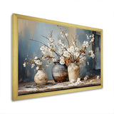 Pottery And Flowers Still Life I - Landscapes Canvas Wall Art