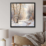 Trees Charm In Winter - Landscapes Canvas Wall Art