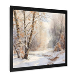 Trees Charm In Winter - Landscapes Canvas Wall Art