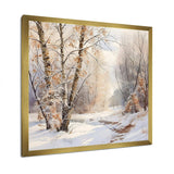 Trees Charm In Winter - Landscapes Canvas Wall Art