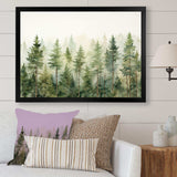 Pine Trees Minimalism Dream - Landscapes Canvas Wall Art