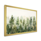 Pine Trees Minimalism Dream - Landscapes Canvas Wall Art