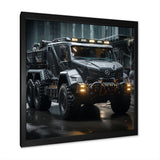 Au Noir Us Military Truck - Truck Canvas Wall Art