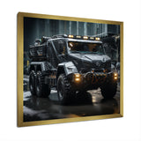 Au Noir Us Military Truck - Truck Canvas Wall Art