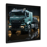 Abstract 53Ft Truck Harmony - Truck Canvas Wall Art