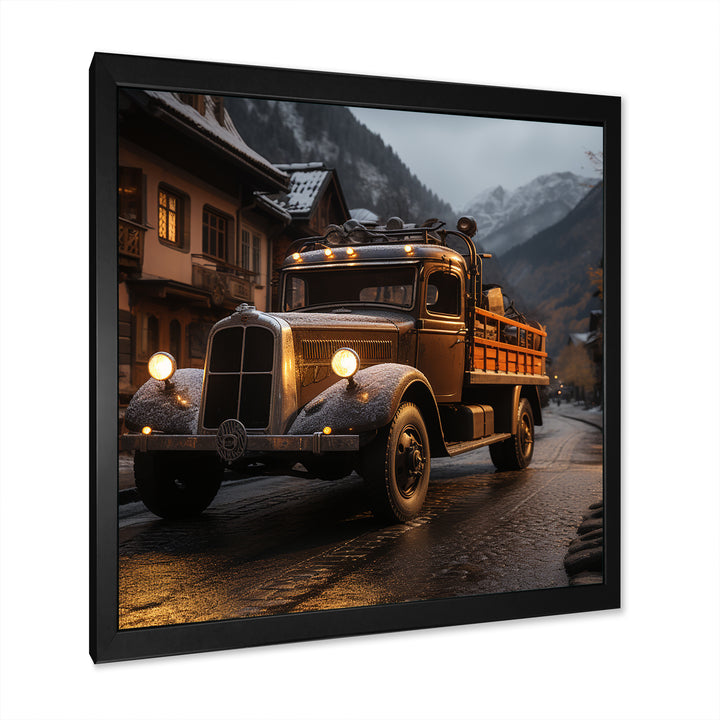 Classic Delivery Truck Photo - Truck Canvas Wall Art