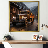 Classic Delivery Truck Photo - Truck Canvas Wall Art