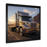 Route 66 Truck Delivery - Truck Canvas Wall Art