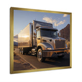 Route 66 Truck Delivery - Truck Canvas Wall Art