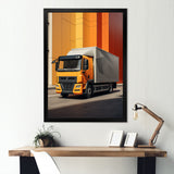 Contemporary Cubic 53Ft Truck - Truck Canvas Wall Art