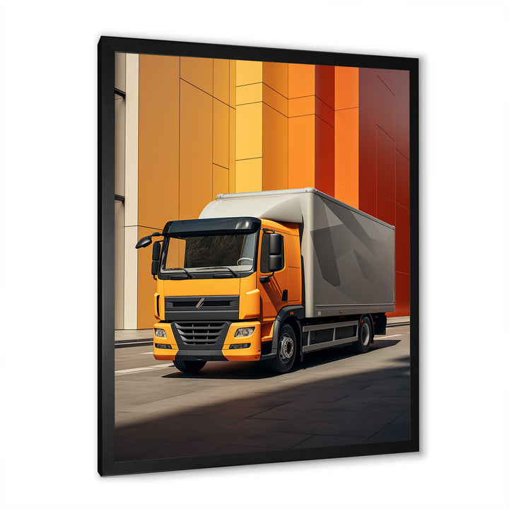 Contemporary Cubic 53Ft Truck - Truck Canvas Wall Art