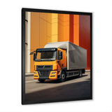 Contemporary Cubic 53Ft Truck - Truck Canvas Wall Art
