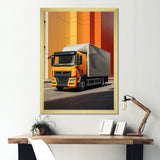 Contemporary Cubic 53Ft Truck - Truck Canvas Wall Art