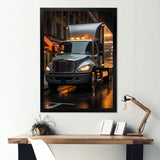 Contemporary Moving Truck - Truck Canvas Wall Art