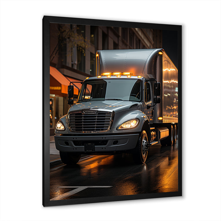 Contemporary Moving Truck - Truck Canvas Wall Art