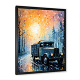 Dreamy Postal Truck Journey - Truck Canvas Wall Art