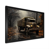 Brown 1930s Delivery Truck - Truck Canvas Wall Art