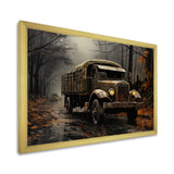 Brown 1930s Delivery Truck - Truck Canvas Wall Art