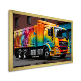Urban Delivery Truck Graffiti - Truck Canvas Wall Art
