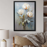 Gray Tulip Quiet Stand I - Floral Canvas Wall Art