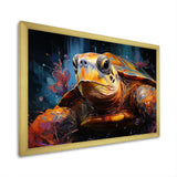 Pop Art Portrayal Of A Turtle - Turtle Bedroom Wall Art