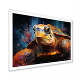Pop Art Portrayal Of A Turtle - Turtle Bedroom Wall Art