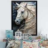 Luscious Horse  Fantasy Hair II - Animals Canvas Wall Art