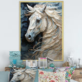 Luscious Horse  Fantasy Hair II - Animals Canvas Wall Art