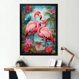 Flamingo Tropical Territories - Flamingo Canvas Wall Art