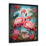 Flamingo Tropical Territories - Flamingo Canvas Wall Art